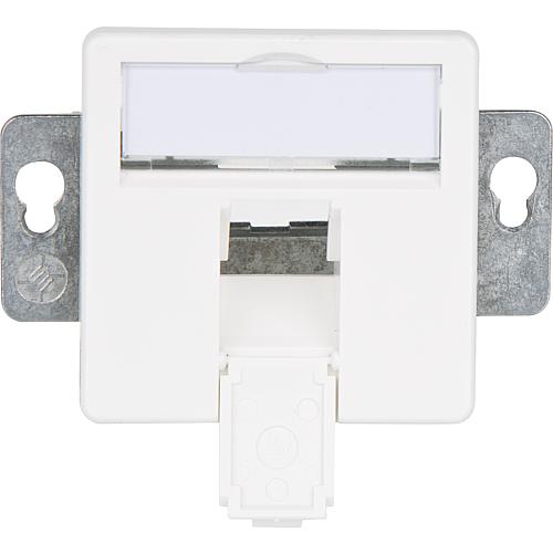 Module holder, 2-way flush-mounted/50 BR/underfloor equipped Standard 1