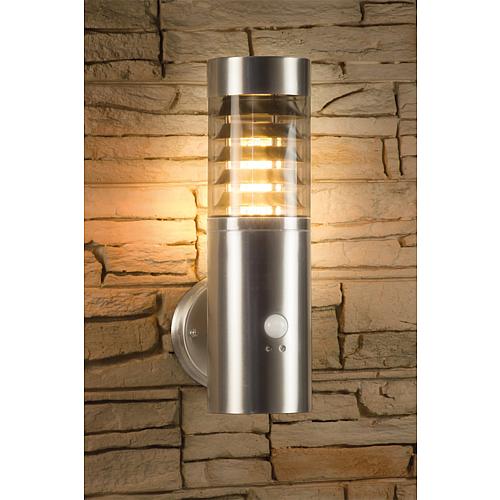 External wall light Saturn 2, stainless steel Anwendung 1