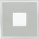 Luminaire encastré Brillanza BZK/LU/BC, 12 V, verre, 75 x 75 x 14 mm