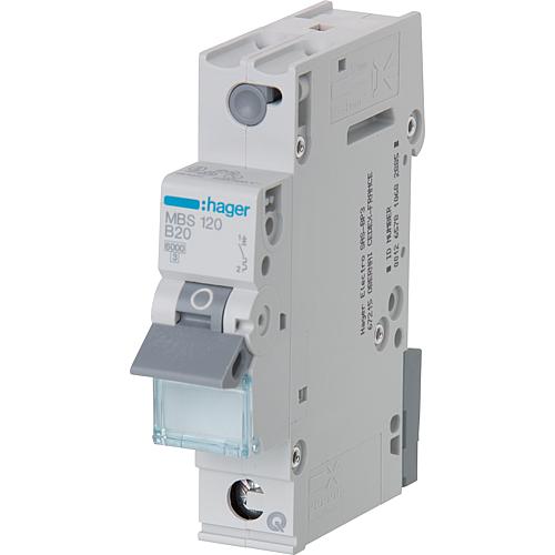 Circuit breaker Hager, B20A 1p, 6kA, MBS120