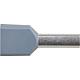 Twin ferrule insulated 4.0 x 23 grey, Bag of 100 pieces