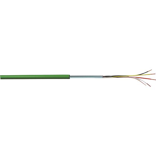 EIB-cable bus J-Y(St) Yh 2x2x0,8 EIB, vert rouleau de 100m