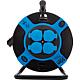 Plastic cable reel 50m, H05VV-F3G, black-blue IP44