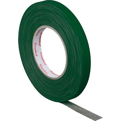 Fabric adhesive tape green 15mm wide 50m long