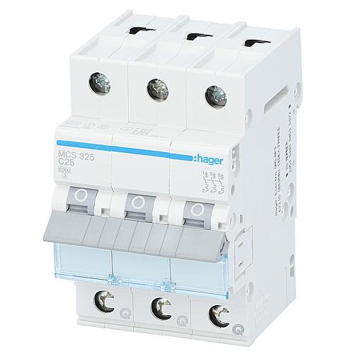 Leitungsschutzschalter Hager 3p,C25A,6kA,MCS325,QuickConnect