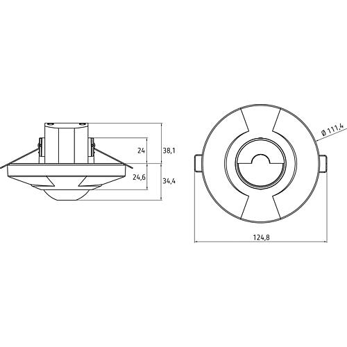 Détecteur de mouvement Luxa 103-100 UA WH Anwendung 1