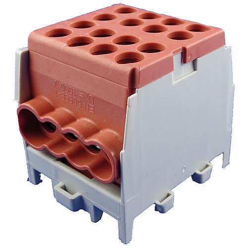 Main conductor (branch terminals) Colour: Braun, 2x input 25mm² 6x output 16mm², 1-pole