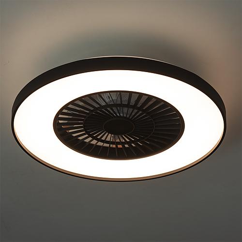 LED ceiling light with ventilator