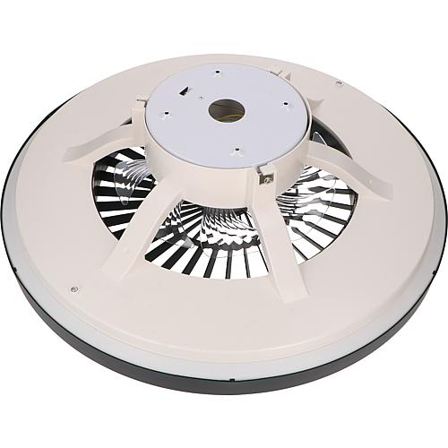 LED ceiling light with ventilator