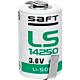 Saft lithium battery 3.6V LS14250-CNR 1/2AA - cell solder tag Z-shape