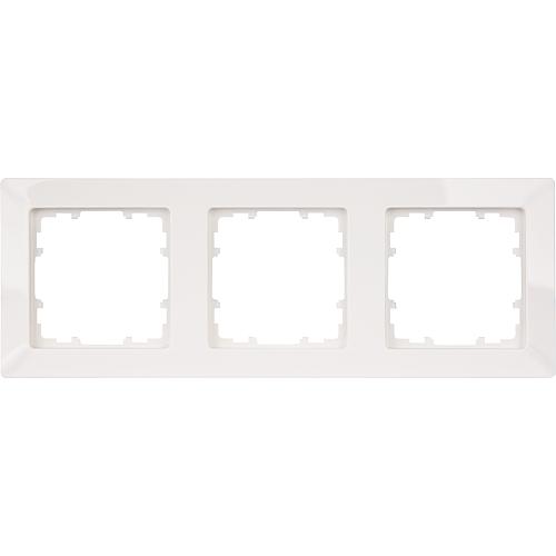 Frames 80 mm dimensions 3fach, 222 mm x 80 mm titanium white / 1 unit