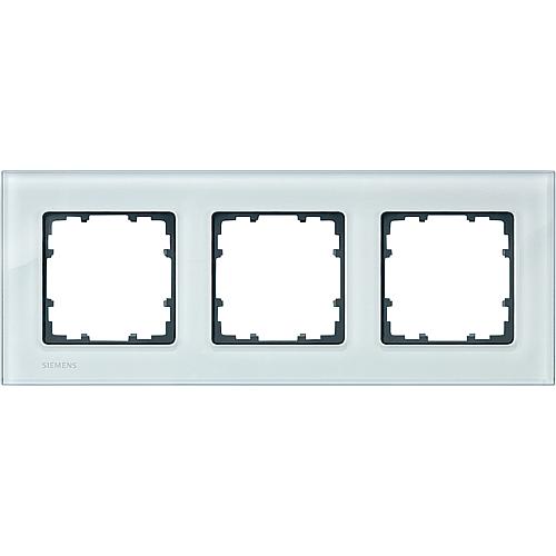 Frames 90 mm dimensions, glass 3fach, 232 mm x 90 mm crystal green / 1 unit