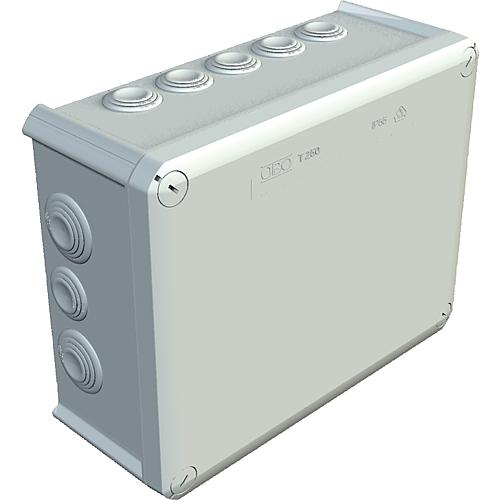 Junction box thermoplastic, 9 x M25 + 7 x M32, IP 66 type T 250, light grey / 1 pc.