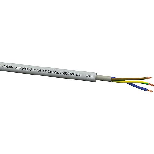 Moisture-proof cable, type NYM-J Anwendung 2