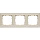 Frames 80 mm dimensions 3fach, 222 mm x 80 mm electric white / 1 unit