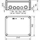 Junction box thermoplastic, 9 x M25 + 7 x M32, IP 66 type T 250, light grey / 1 pc.