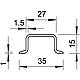 Rail de montage type 2069/15 GTP Standard 2