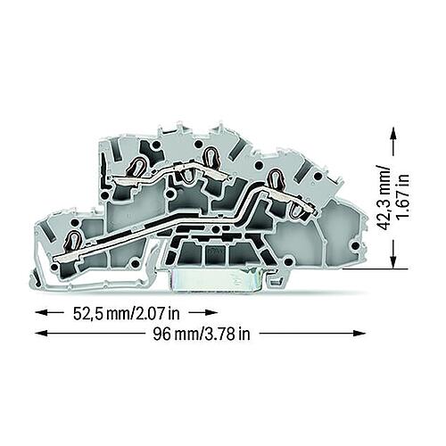 WAGO® installation floor terminal block, Series 2003 Anwendung 1