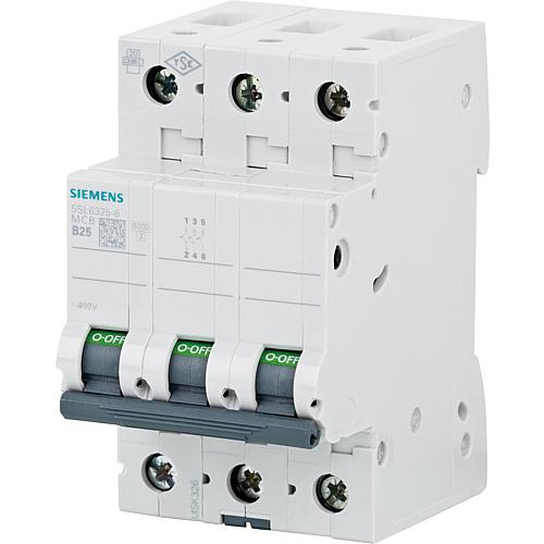 Circuit breaker Siemens, 6KA, 3-pin, B25A, 5SL6325-6