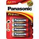 Piles Panasonic PRO Power LR6 AA Mignon 4 piles