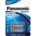 Panasonic EVOLTA batteries, Mignon, AAA