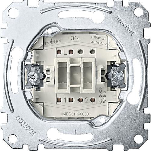 Flush-mounted off/toggle switch, Merten Standard 1