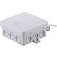 Damp-proof junction box thermoplastic flame retardant 100x100x40mm IP54
