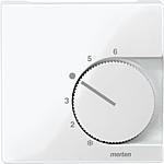 System M, central plate for room thermostat with changeover contact Merten