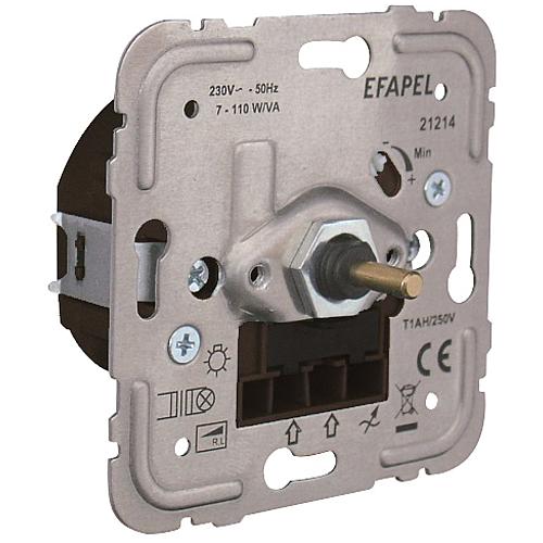 Flush-mounted insert rotary dimmer off toggle switch FARO Standard 1