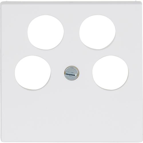 Cover plate, aerial socket, 4-part Standard 1