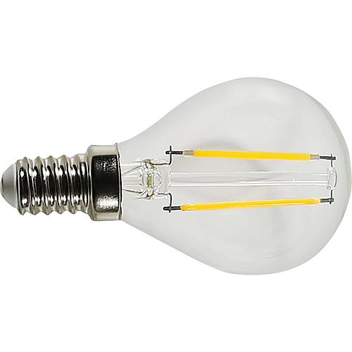 Ampoule LED à filament, forme de goutte Standard 1