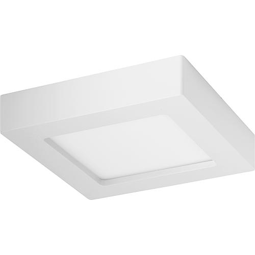 LED recessed and surface-mounted light with converter, square Standard 1