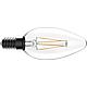 Ampoule LED bougie Filament clair, 4,5W, E14, 470lm, 2700K