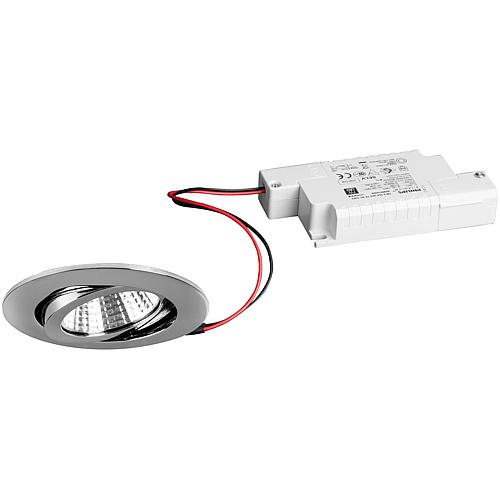 LED EBS 230 V 6W 3000 K chrome, can be dimmed; P