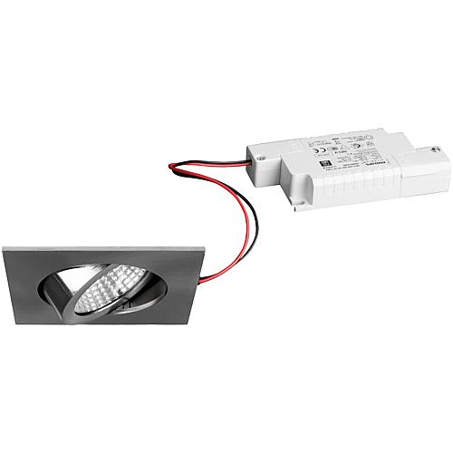 LED EBS 230 V 6W 3000 K nickel matt, can be dimmed