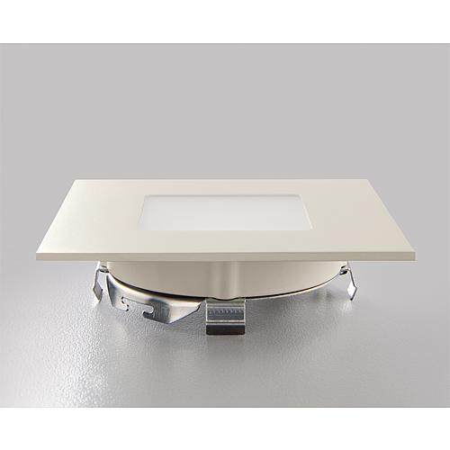 LED recessed light Nizza, 2.6 W, angular, white