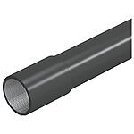 Steel tube with thread, black