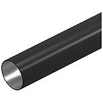 Steel tube without thread, black