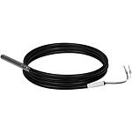 Sleeve temperature sensor, PT100, 1 m, PVC sensor cable, HFP 100/P