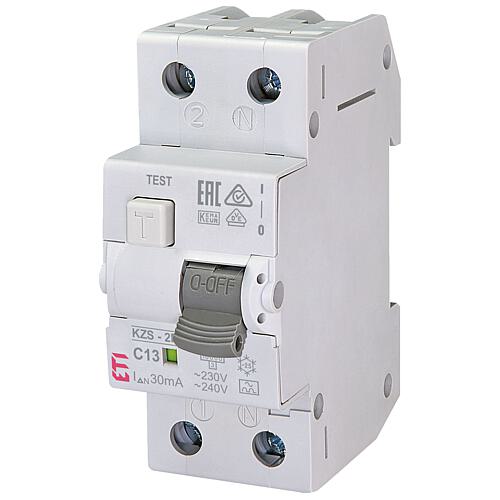 RCBO switch, KZS-R, instantaneous