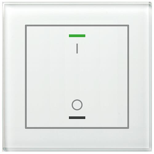 Glass button II Light, RGBW, with temperature sensor Standard 4