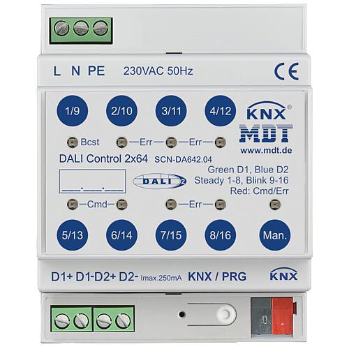 Controller, rail-mounted, DALI Control 64 Gateway REG Standard 2