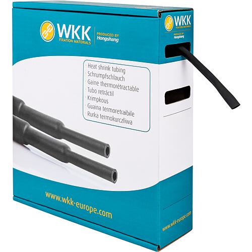 WKK Heat-shrink tubing H-2(Z) box 16.0/8.0 black 5m