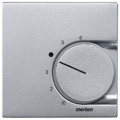 Système M, plaque centrale pour thermostat d’ambiance avec contact inverseur Merten Standard 4