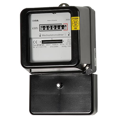 KDK AC meter, 230V, 50Hz, electromechanical 10(40)A, reconditioned Standard 1