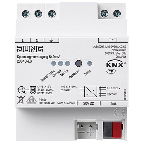 Alimentation électrique Jung KNX REG Standard 2