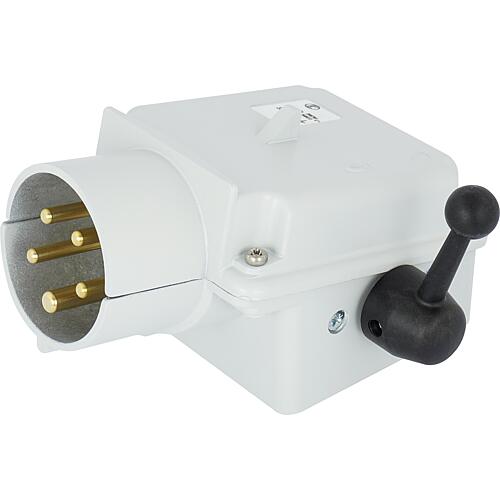 Motor switch with CEE appliance plugs in metal Standard 1