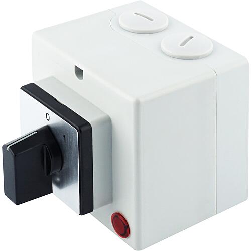 On-off switch, insulated, with signal lamp V2N A/L-T24/2-B-MSI