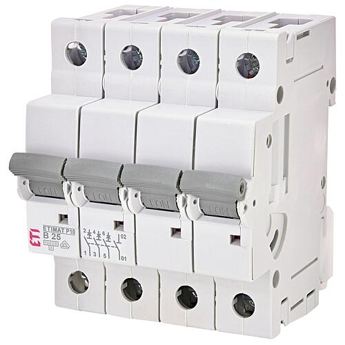 ETI circuit breaker ETIMAT P10 3-pole + N, 10kA, B25, REG