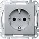 System M, socket outlet with Merten child protection Standard 4